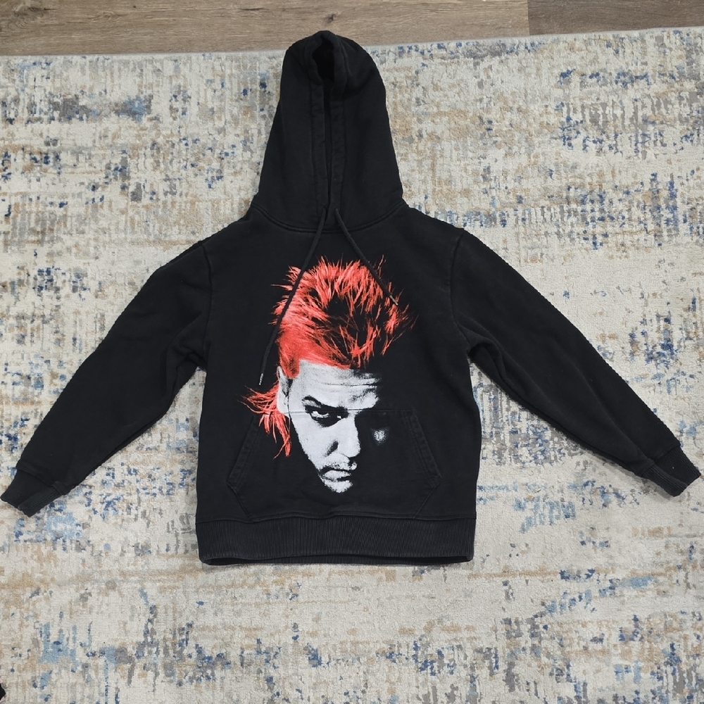 The Lost Boys Black Graphic Hoodie Red Punk Print‎ Unisex